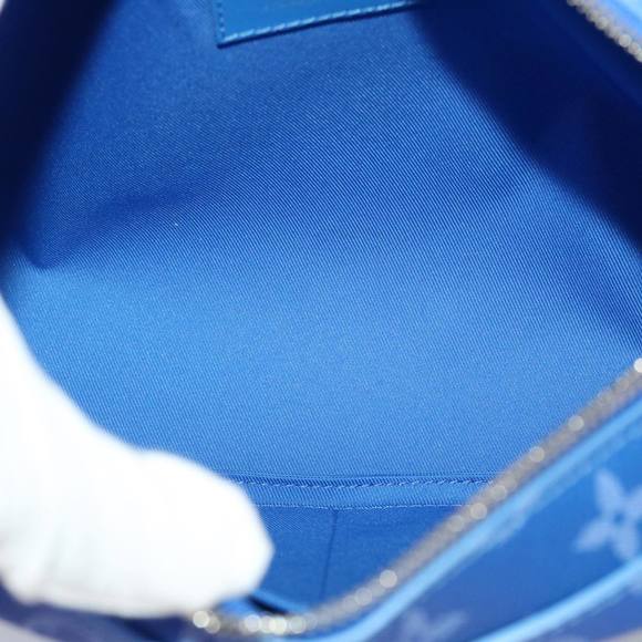 LOUIS VUITTON Monogram Clouds Soft Trunk Shoulder Bag Blue M45430 LV Auth 46350A - Picture 10 of 16